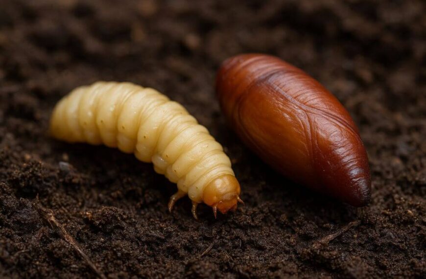 Czym się różni poczwarka od larwy owada?